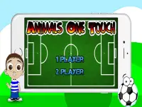 Animals One Touch Soccer Game Screen Shot 4