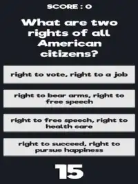 U.S. Citizenship Test 2019 Screen Shot 2