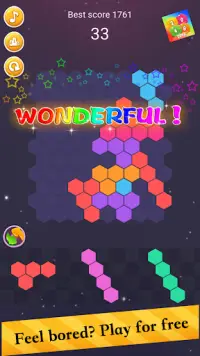 Hexic Puzzle - Hexa Block Match, Hex Color Clear Screen Shot 4