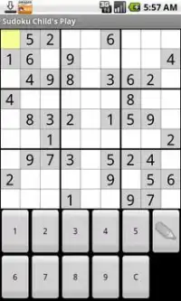 Sudoku Childs Play Screen Shot 0