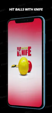 Hit balls with knife game Screen Shot 0