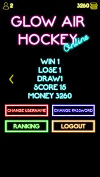 Glow Air Hockey Online Screen Shot 6