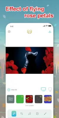 Nature photo effects, photo video maker with music Screen Shot 2