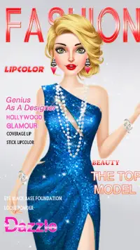 मॉडल फैशन गर्ल ड्रेस अप गेम Screen Shot 6