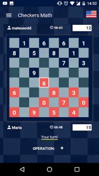 Checkers Math Screen Shot 4