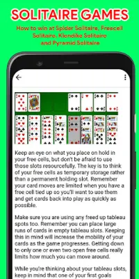 Solitaire Guide Screen Shot 2