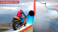 Impossible Moto Bike Stunt Racing Tracks Screen Shot 0