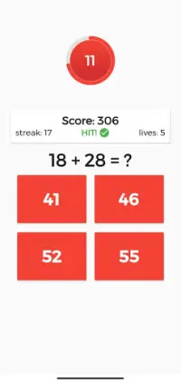 Swift Math Game - Fun & Math Screen Shot 1