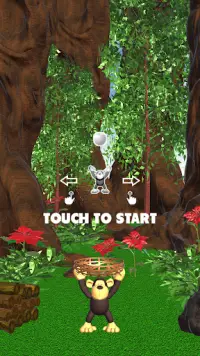 Jungle Monkey Fruit 3D Games Screen Shot 1