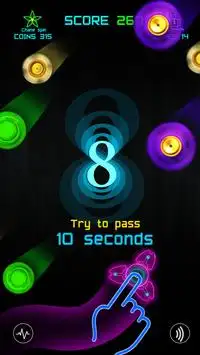 Fidget Spinner -  spinning vs neon monsters Screen Shot 6