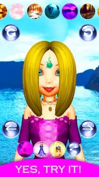 Princess Fairy Hair Salon Game Screen Shot 1