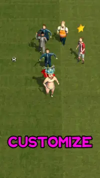 Football Guy Run Simulation! Crazy Pusher Screen Shot 1