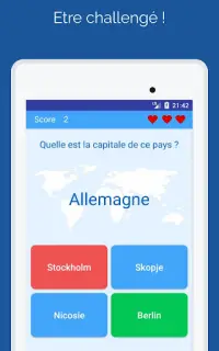 Capitales des pays: Quiz monde Screen Shot 5