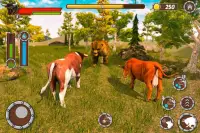 Bull Family Simulator: Wildlife Family Game Screen Shot 2