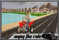 رباعية الدراجة الحديثة سيتي تاكسي محاكي 2018 Screen Shot 3