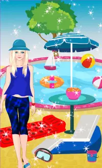 Кукла одеваются - Pool Party Screen Shot 0