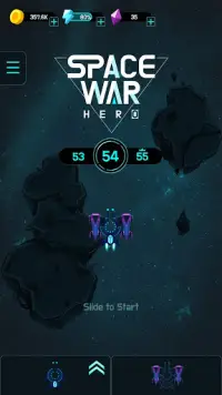 Space War Hero - free galaxy shooting game Screen Shot 0