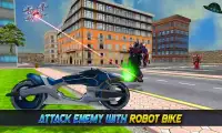 Super Flying Robot Bike Steel Robot War Screen Shot 6