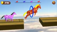 말 뛰기 재미있는 게임-유니콘 레이스 3D Screen Shot 3