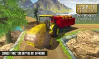 Offroad Farming Tractor Cargo Drive Simulator 2019 Screen Shot 1