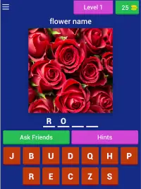 Flower Quiz Game (Flower Name Word Game) Screen Shot 10