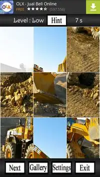 Wheel Loader Jigsaw Puzzle Screen Shot 1