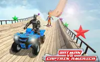 Impossible Mega Ramp Superheros Stunt Racing Sim Screen Shot 3
