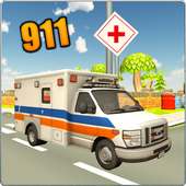 911 Ambulância simulador 3D