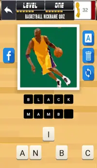 バスケットボールのニックネームクイズ Screen Shot 0