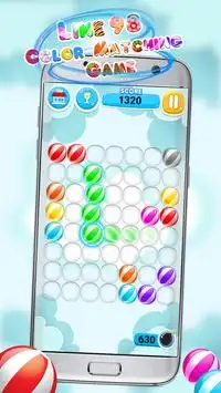 लाइन्स 98 रंग गेंदों खेल Screen Shot 2