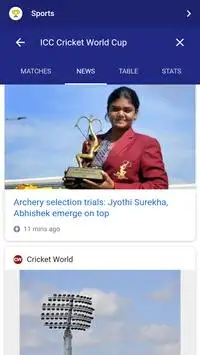 Cricket World Cup 2019 -Live Matches, Stats, Score Screen Shot 15