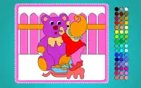 Coloring Game-Lovely Bear Screen Shot 6