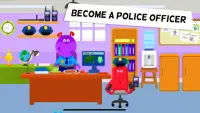 لعبة مدينة الوحوش - مركز الشرطة للأطفال Screen Shot 1