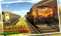 Moderno tren Drive Sim 2016 Screen Shot 8