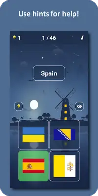 Country Flags and Capital Cities Quiz 2 Screen Shot 2