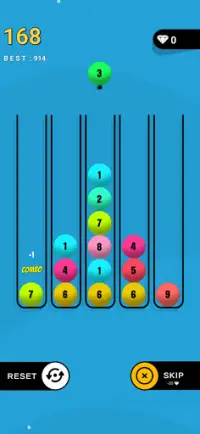 Color Balls  - A Merge Balls Puzzle Game Screen Shot 1