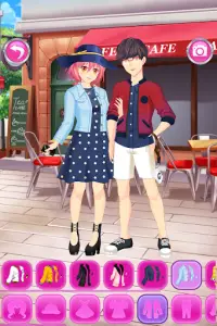 Anime Couples Dress Up Game Screen Shot 1