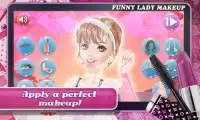 Funny Lady: Makeup Game Screen Shot 0