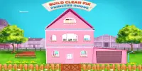 Build Clean Fix Princess House -Fun Game for Girls Screen Shot 0