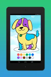 Coloring for Kids: Color the Dog Screen Shot 8