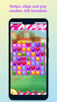 Candy Town -  Swipe candies & pop matching 3 game. Screen Shot 5