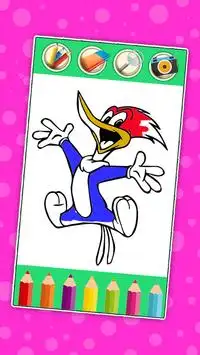 Coloring Book For Woody :Woody Coloring woodpecker Screen Shot 1