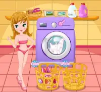 ألعاب الغسيل غرفة للفتيات و نشر الملابس و كيها Screen Shot 2