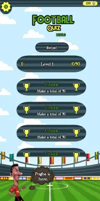 サッカークイズ-クラブ、リーグ、選手を推測する Screen Shot 2