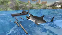 Génial blanc Fâché Requin Simulateur:Mer Monde Sim Screen Shot 1