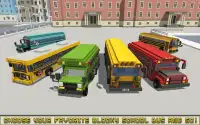 Г-н Блочный School Bus Simulator 2018 Screen Shot 4