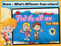 Find Odd One Out Game For Kids Screen Shot 0