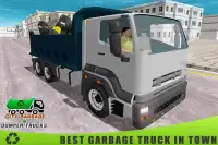 Recolha de lixo caminhão de lixo de condução 3D Screen Shot 4