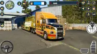 Semi Truck Driving Cargo Games Screen Shot 1