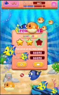 Blue Tang Fish Bubble Shooter Screen Shot 0